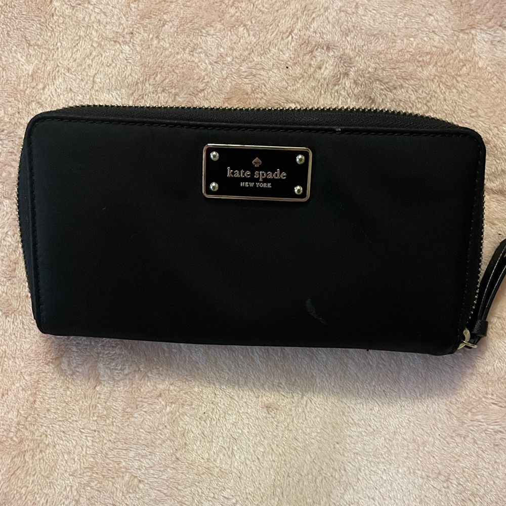 Kate Spade Black Zip-Around Wallet